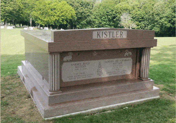 Outdoor Garden Double Crypt Mausoleum (2 person mausoleum)