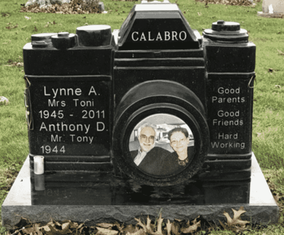 You can commemorate loved ones with an upright headstone monument