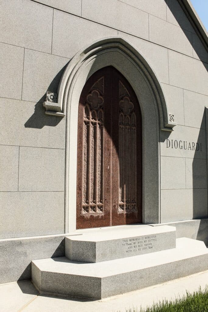 Mausoleum doors, 9-crypt