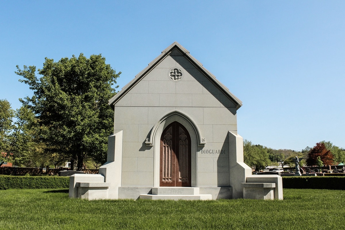 Large family outdoor mausoleum