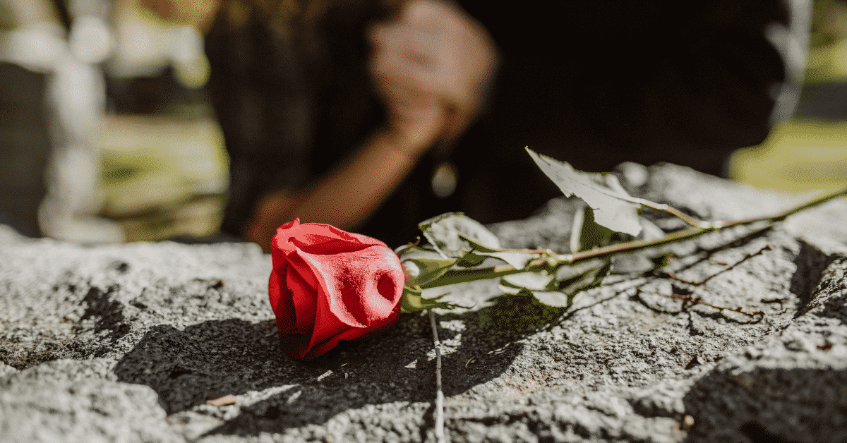 Memorial With Flower