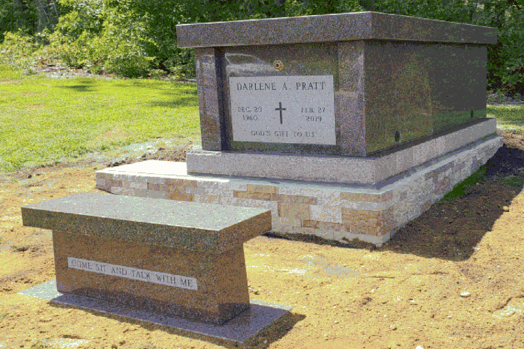 Completely custom, single crypt mausoleums at Dio + Co.